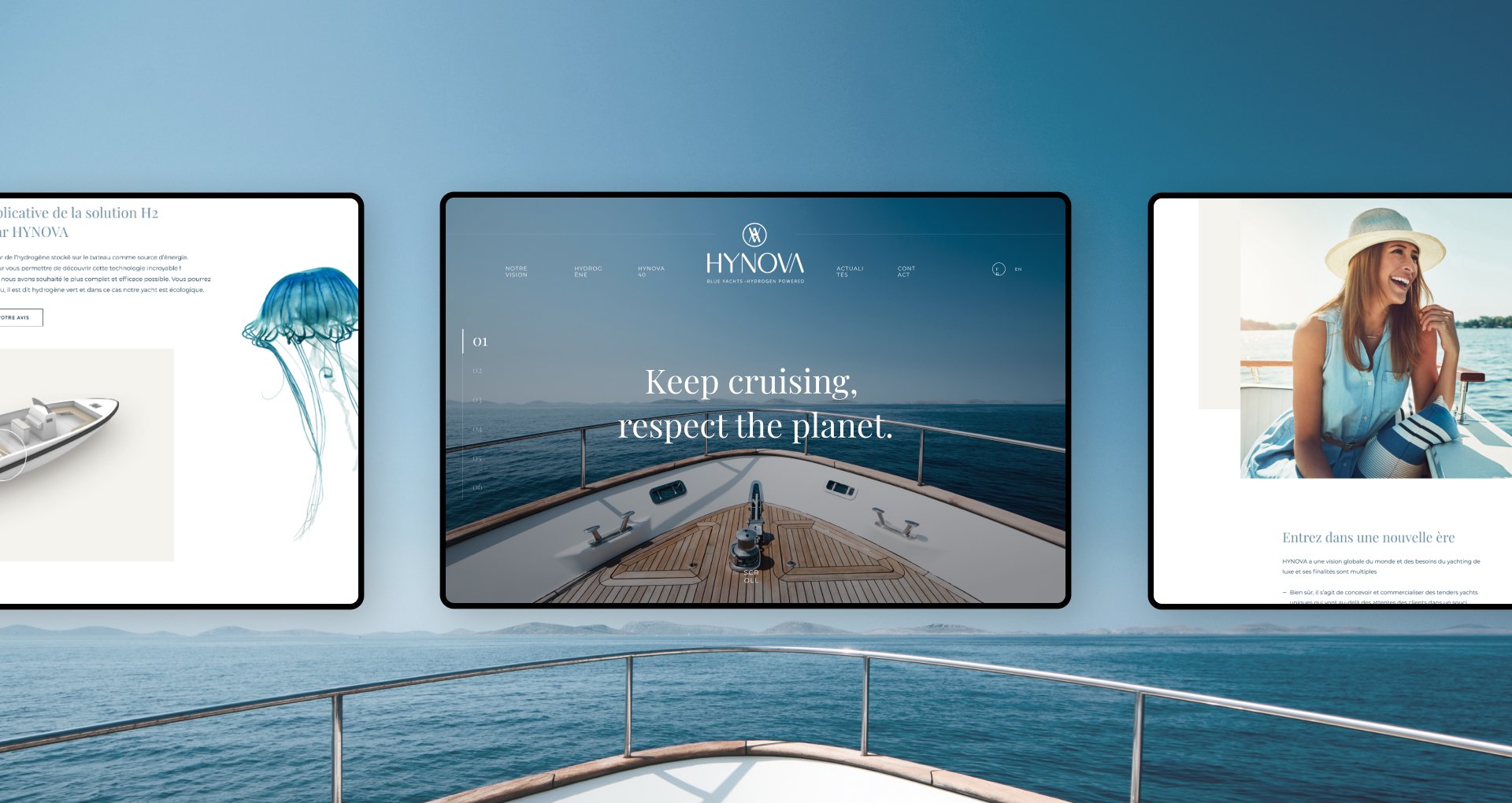 Cover de l'entreprise Hynova Yachts sur notre site web