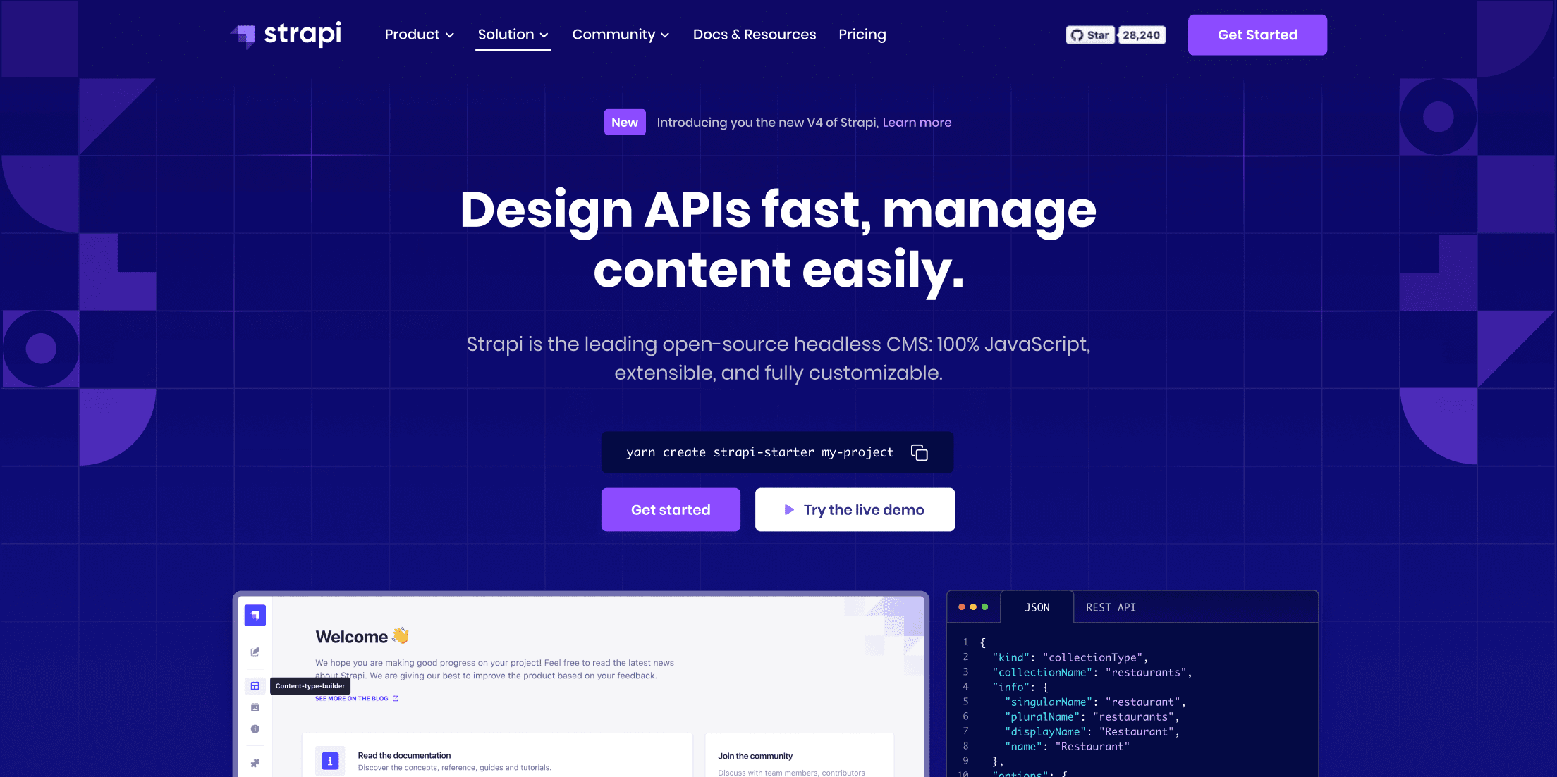 Strapi CMS Headless